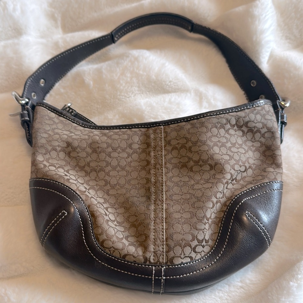 Cute coach purse! Amazing shape besides minor discoloration inside. :)